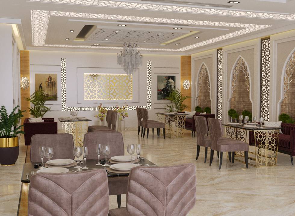 Lüxury Masa Sandalye Tasarımı Restoran Dekorasyonu