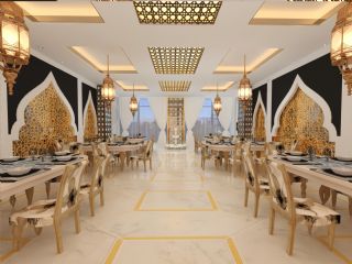 Lüxury Masa Sandalye Tasarımı Restoran Dekorasyonu